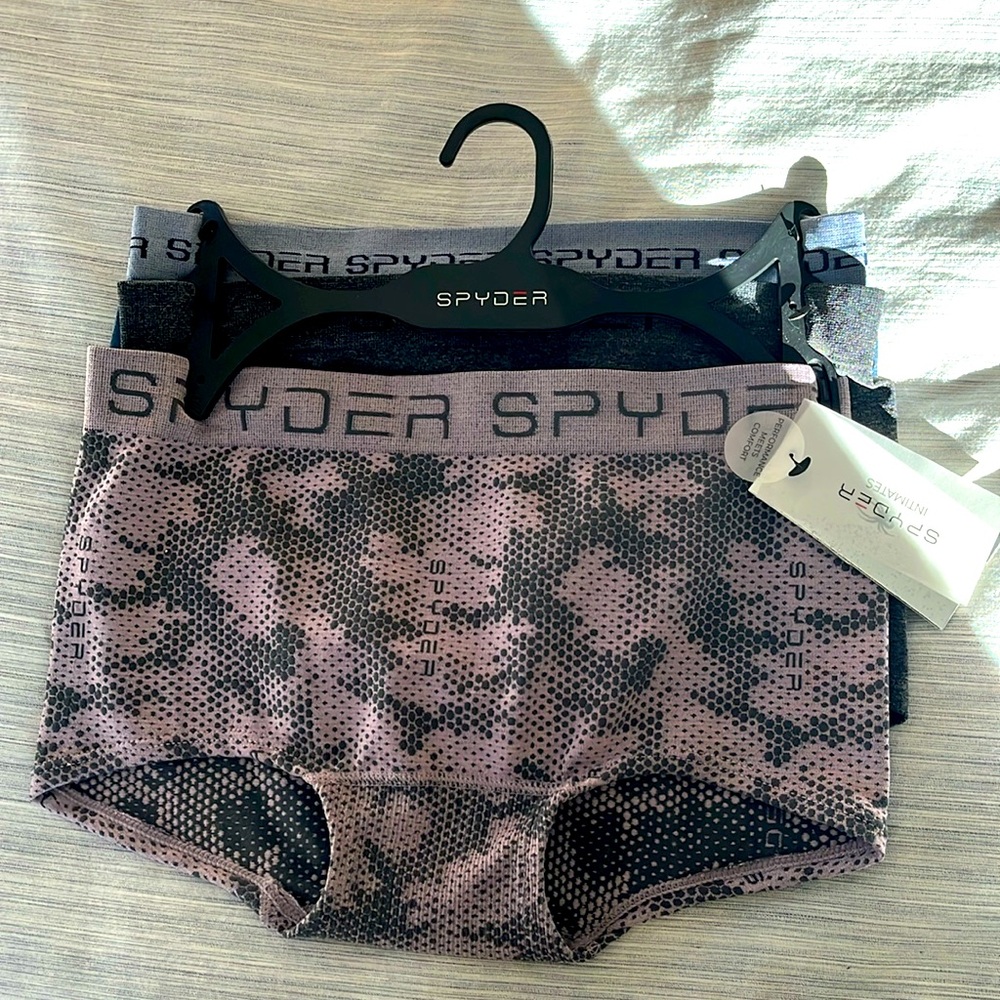MWT Spyder Boyshort 3 pack women’s performance underwear